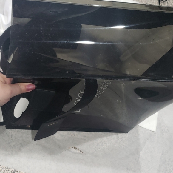 FINAL SALE Dolce & Gabbana clear black PVC bag - Picture 8 of 10